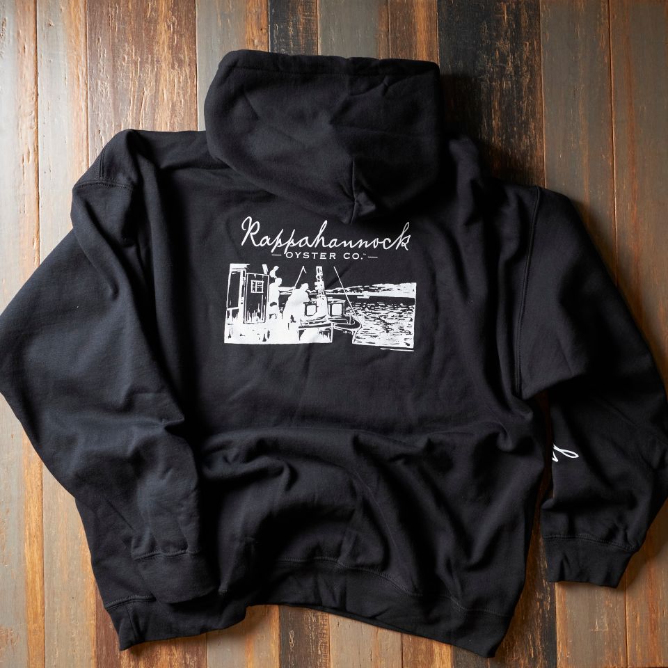 Rappahannock Oyster Co.: Black Pullover Hoodie