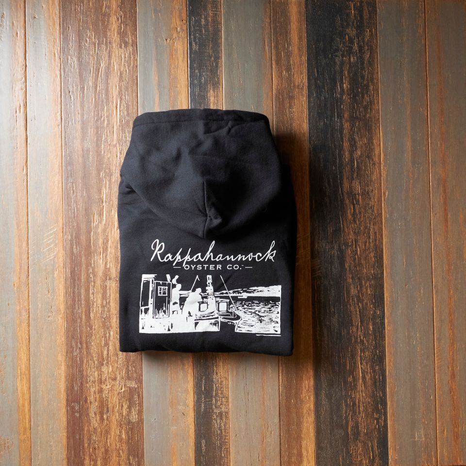 Rappahannock Oyster Co.: Black Pullover Hoodie